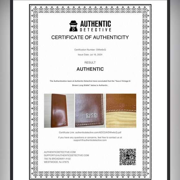 Gucci Vintage Long Wallet with COA - Picture 3 of 16